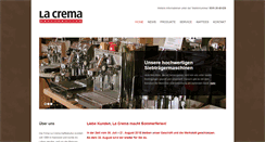 Desktop Screenshot of la-crema.de